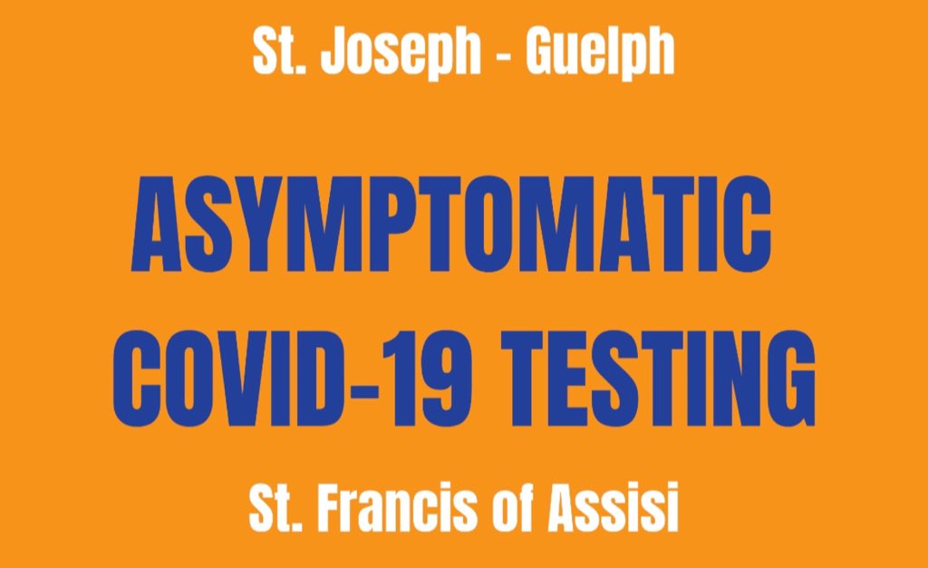 Asymptomatic COVID-19 Testing for staff, bus drivers, students and their families from <a href="/FalconFeat/">St. Francis</a> <a href="/stjosephguelph/">St. Joseph Knights</a> <a href="/STWDSTS/">STWDSTS</a> at St. Francis Thurs Mar 18 6pm - 9pm &amp; Sat/Sun Mar 20/21 9am - 3pm 😷
