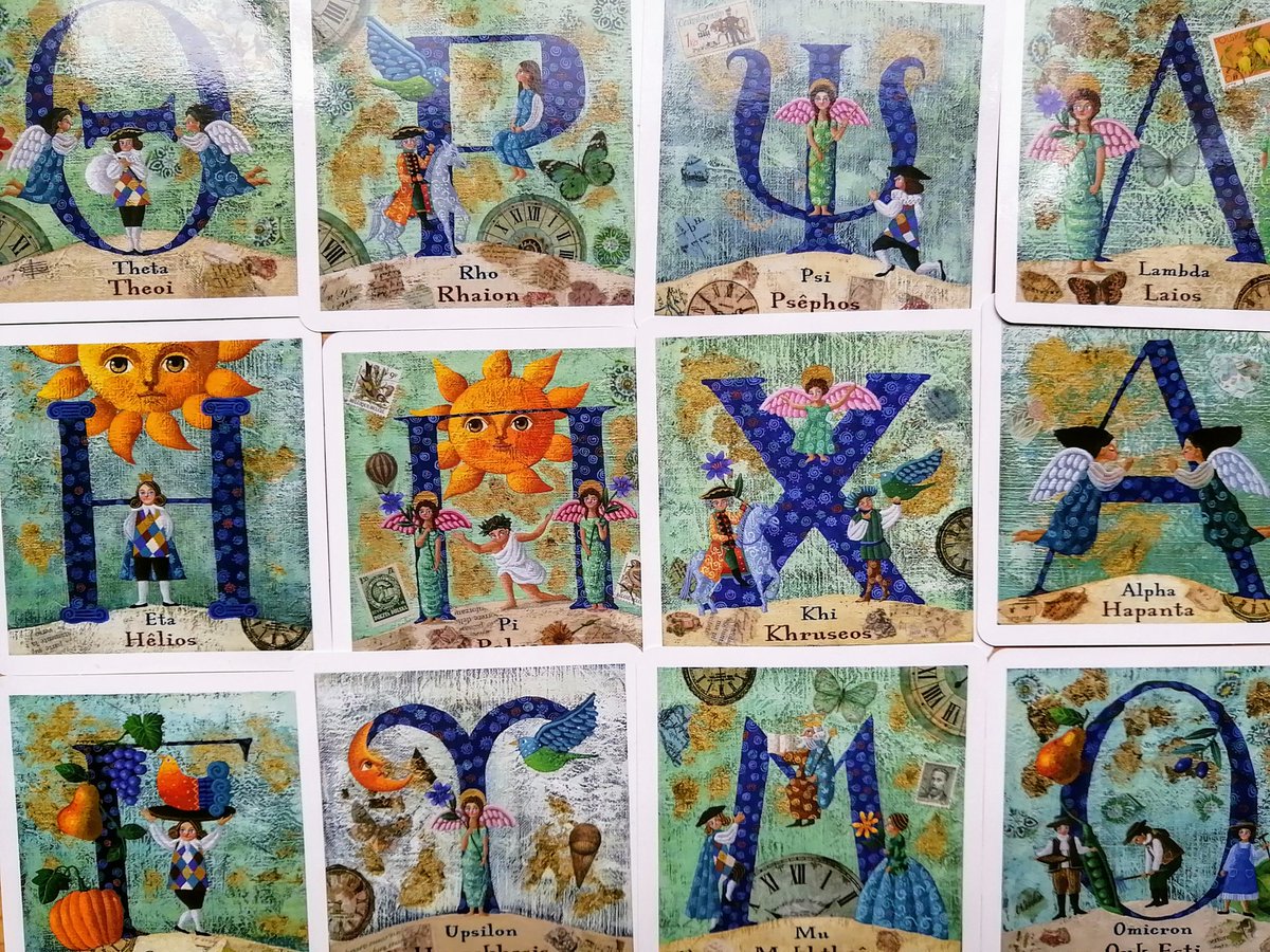 祈りの灯 明之宮 ギリシャ文字カードが届きました 色が綺麗でデザインが可愛いです 占いは初心者ですが これをキッカケに占い極めていきます ギリシャ文字カード 小澤摩純 占い ギリシャ