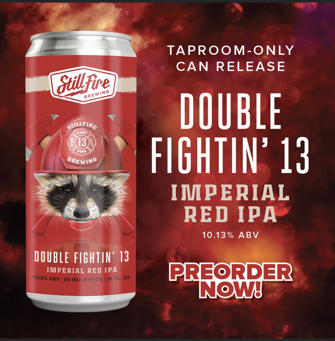 We made 13 additions of centennial hops (including a double dry hopping) for our new special Imperial Red IPA. The result’s a delicious treat that balances the pine, resin, grapefruit &amp; floral notes with a rich caramel &amp; toasted malt. Reserve yours now at stillfire.oznr.com/offers/1010249