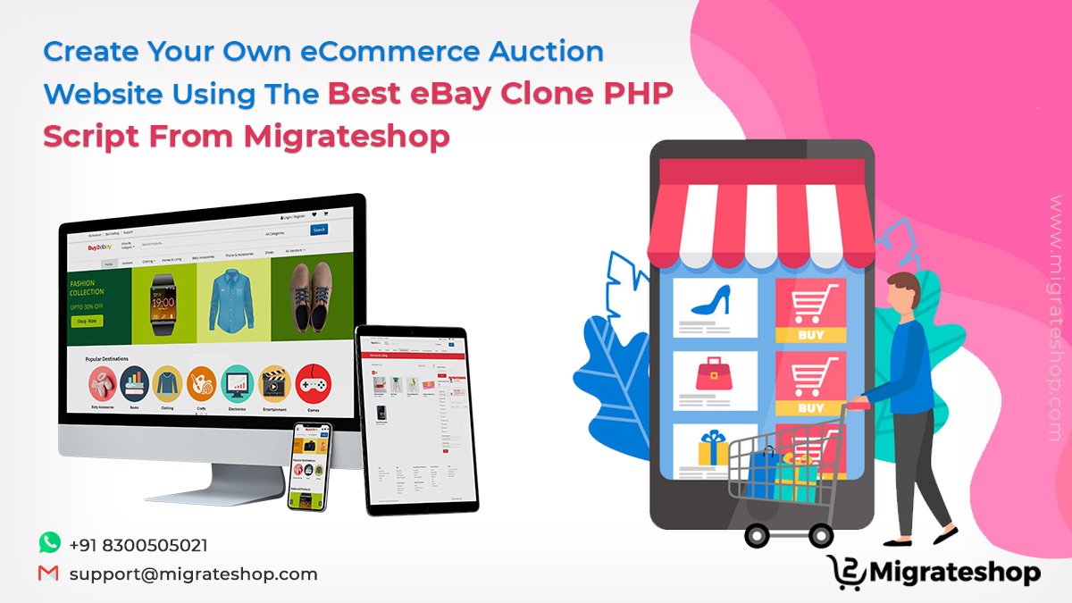 migrateshop's tweet image. Create Your Own eCommerce Auction Website Using The Best eBay Clone PHP Script From Migrateshop
More Details: bit.ly/2SXotcj
#eBay #ebayclone #ebayclonescript #auctionscript #ecommerce #B2C #marketplace #Trending #startup #entrepreneur #onlineauctionscript #migrateshop