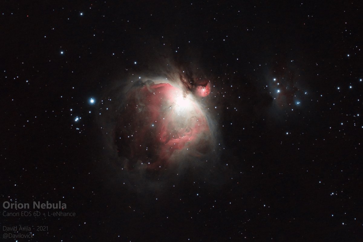 My first attempt to take and process the Great Orion Nebula (M42).  The core maybe is overexposed, but I'm relatively happy 😊
#Astrophotography #PixInsight