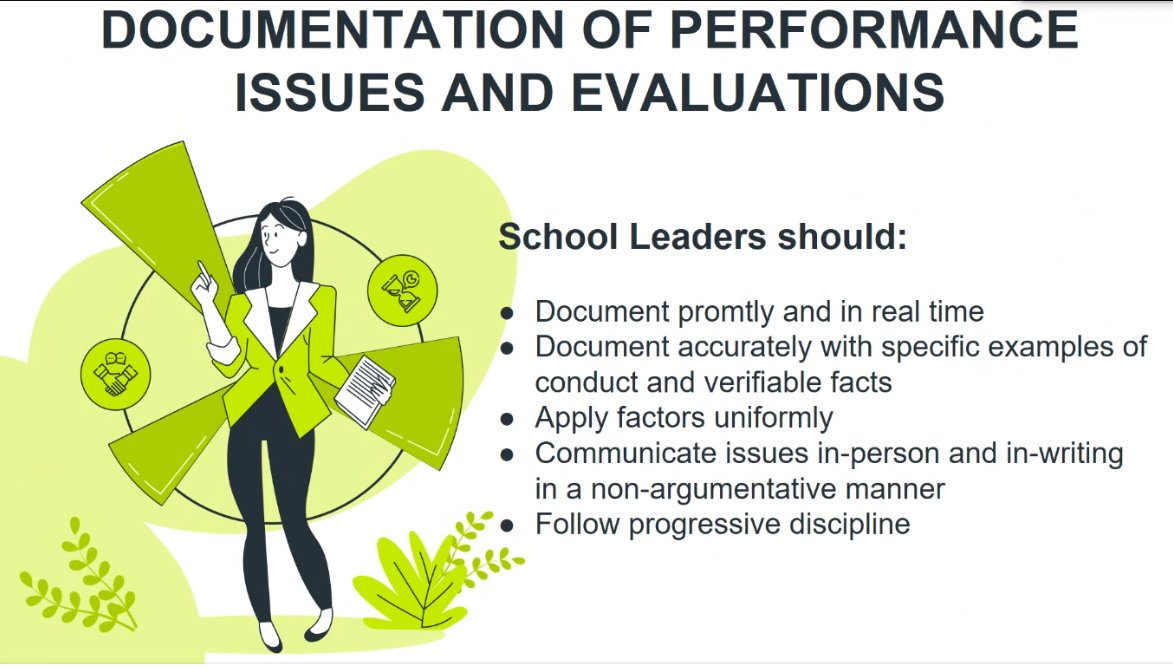 SDPBCEquity's tweet photo. Preparing Future Principals Program - Our future principals learned best practices for documenting performance issues, non-renewals, and employment decisions.  The Office of General Counsel rocked it!  #KnowBetterDoBetter #LearningLeadingAndGrowingTogether https://t.co/pSaZnIbEMX