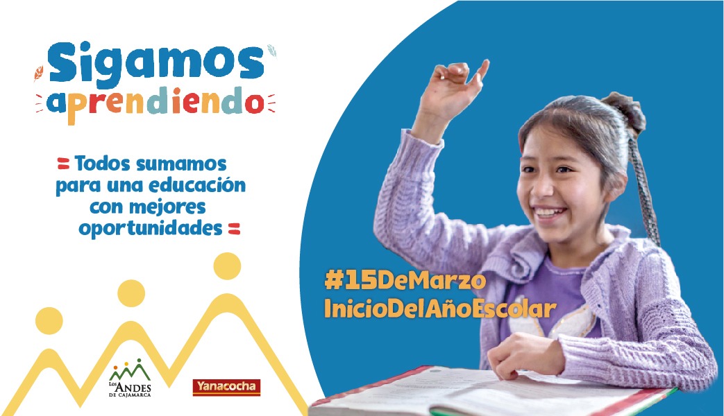 Hoy!!! docentes y estudiantes retornan a sus clases con entusiasmo y mucha energía. Desde ALAC|#Yanacocha nos sumamos a este importante hito y reafirmamos nuestro compromiso de promover oportunidades para la comunidad educativa de #Cajamarca.
#AñoEscolar2021 #SigamosAprendiendo