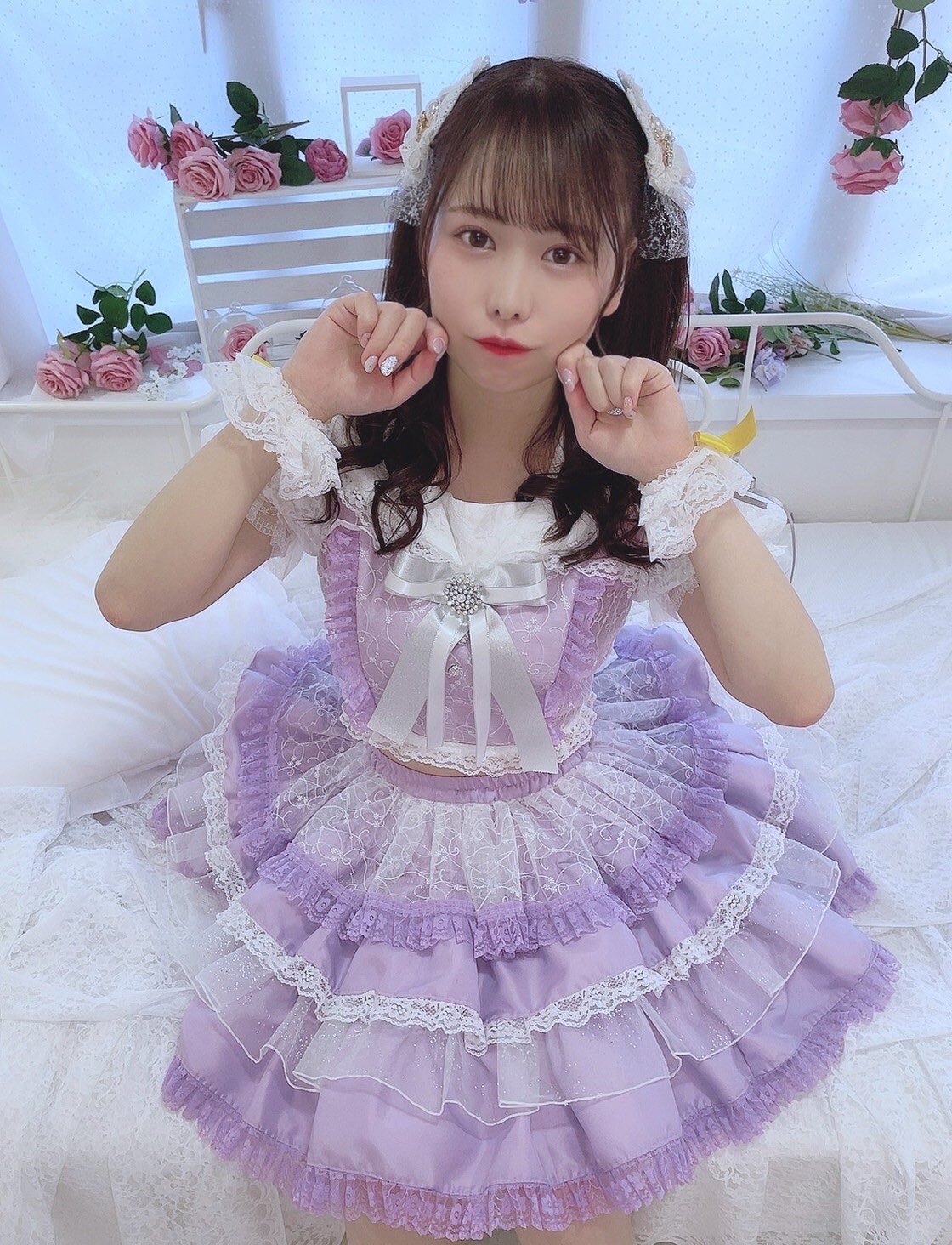 アイドル衣装　紫　パープル　ラベンダー　ハンドメイド　ソロ衣装 アイドル衣装紫（ファッション）のおすすめ人気商品一覧 通販