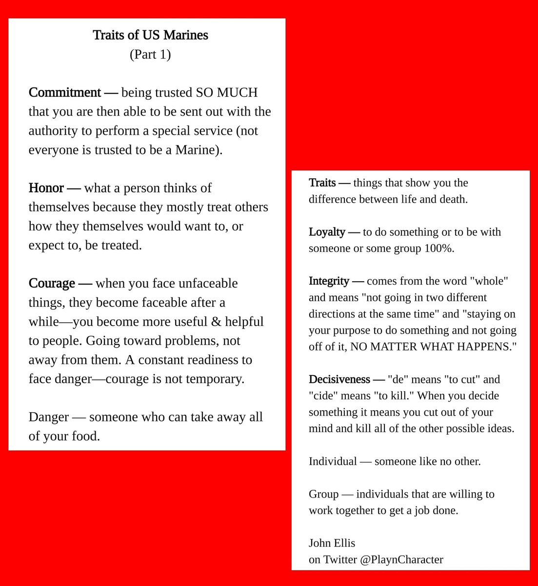 starr_lamar's tweet photo. Traits of a United States #Marine (Part 3).                            #Marines https://t.co/NwWISxTQ2I