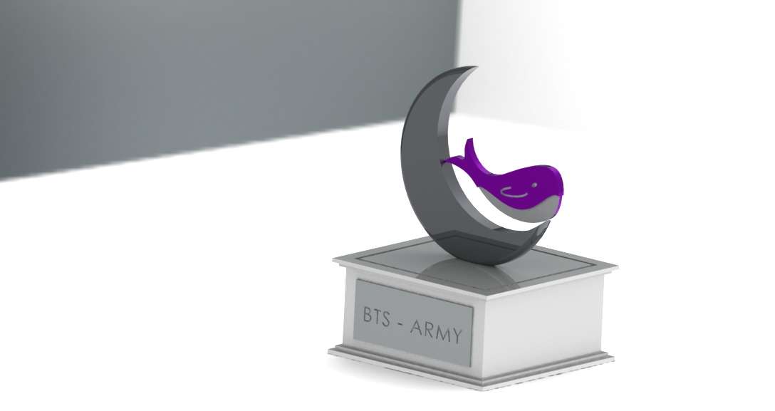 MaiaPDD's tweet photo. Este es mi trofeo... les gusta? 

#LightItUpForBTS @BTS_twt #ARMY https://t.co/nHY4zhzCJ2