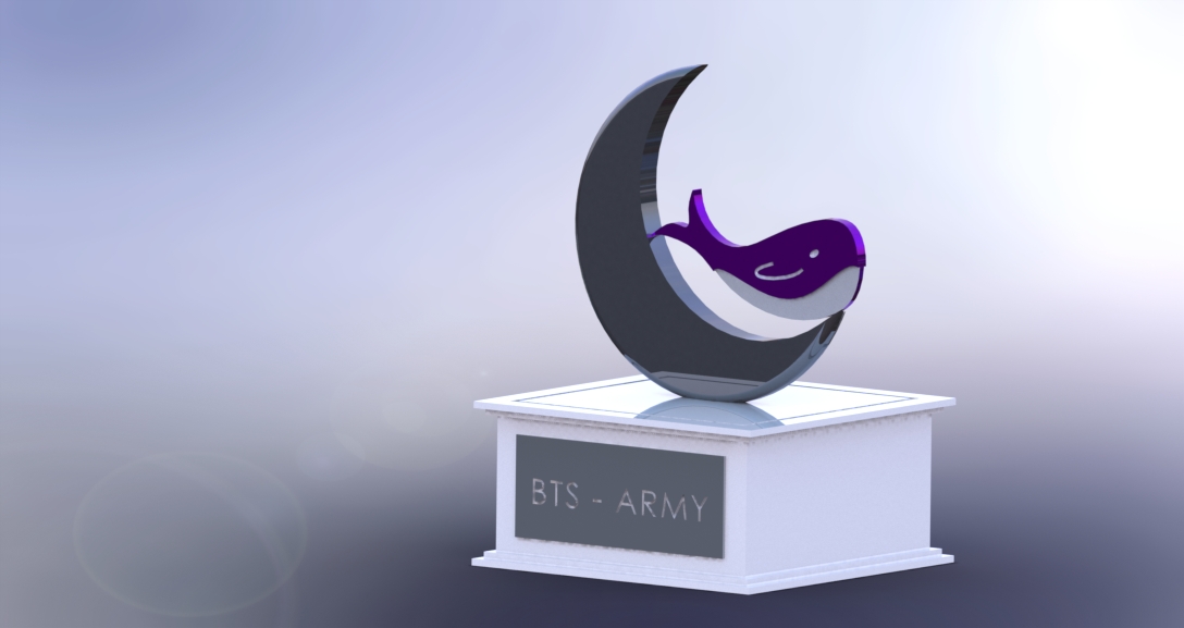 MaiaPDD's tweet photo. Este es mi trofeo... les gusta? 

#LightItUpForBTS @BTS_twt #ARMY https://t.co/nHY4zhzCJ2