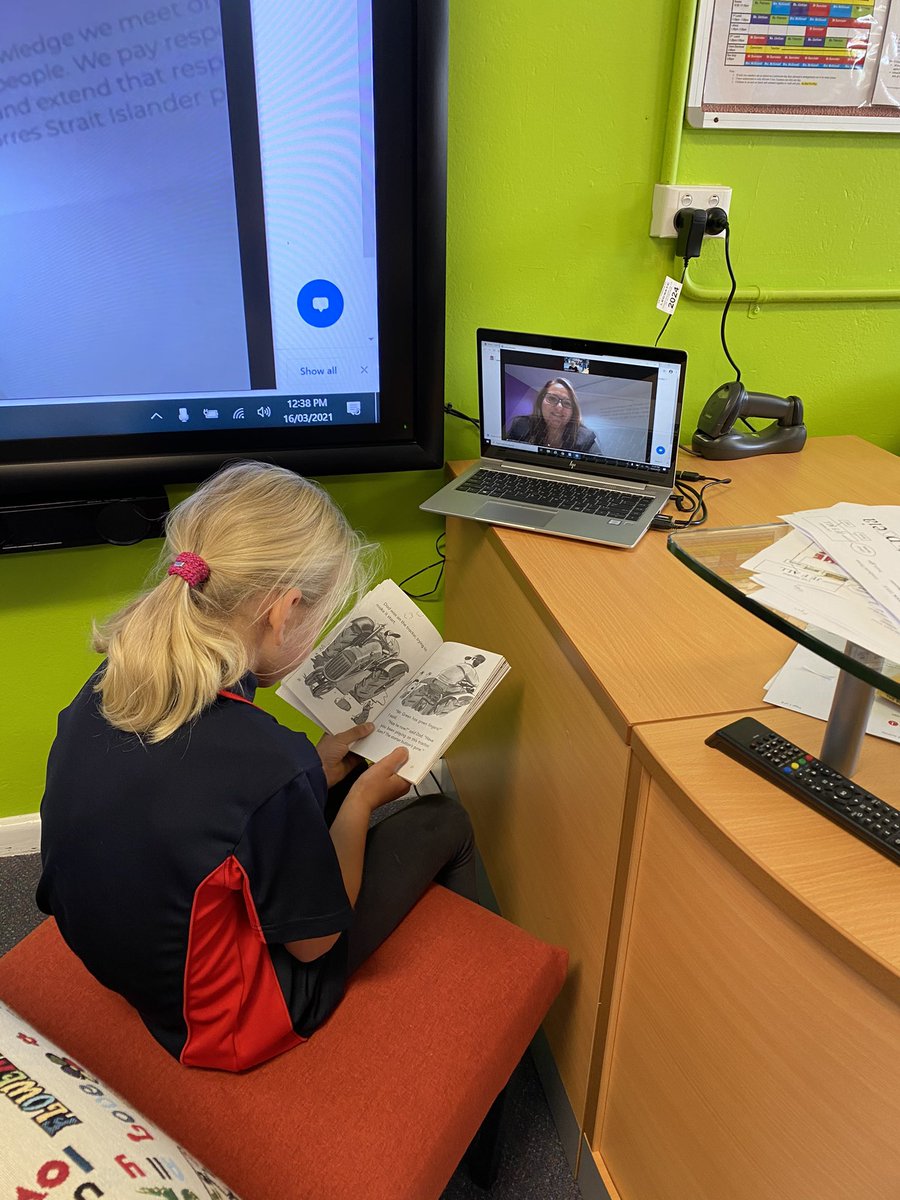bradnhaz's tweet image. Technology is our friend sometimes in this world and today is so. Lily was able to Zoom and read to @KathyPowzun. Thanks so much Kathy for engaging with Lily. She has been so excited about this opportunity. #LoveWhereYouWork #lovewhereyoulearn @dizdarm @KCDURAN75 @NSWEducation