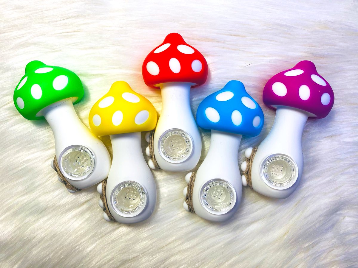 ganjaphiliallc's tweet image. Check out our NEW silicone mushroom pipes wrapped with 100% Organic Hemp Wick!! 

Available at 🔗
ganjaphilia.com
etsy.com/359bpYX
#cannafam #stonerfam #WeedLovers #CannabisCommunity #shopsmall   #etsy