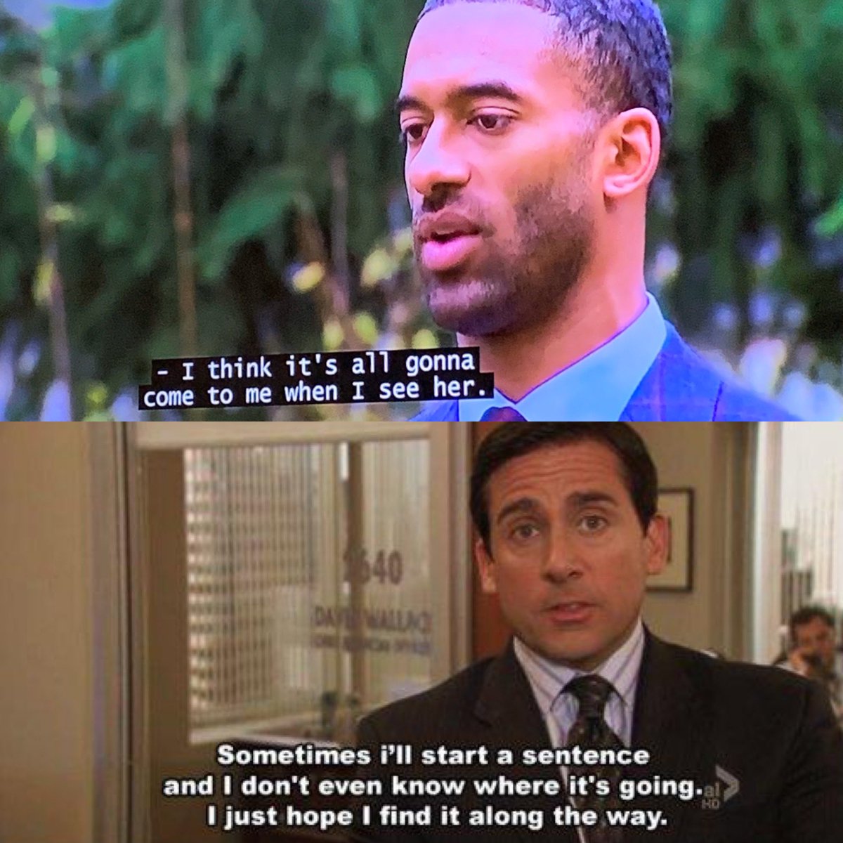 Same energy #TheBachelor