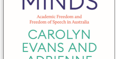 Book Now 
31 March 6:30-7:30 pm AEST

Webinar panel discussion & book launch of Carolyn Evans @Griffith_Uni & @Adrienne_Stone1 book, Open Minds. Academic Freedom & Freedom of Speech 

Join panellists Glyn Davis, @andrewjnorton
& @KGelber 

https://t.co/lG2R2JKBJ9

@CCCSMelbourne https://t.co/Gf6oIG9g75