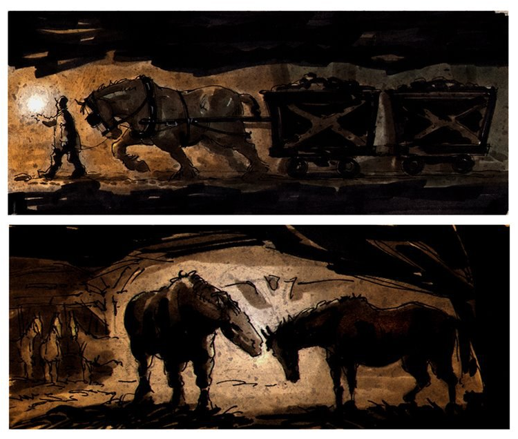 Especially if you read up on what the original concept story for the movie was going to be. Real sad horse hours.
