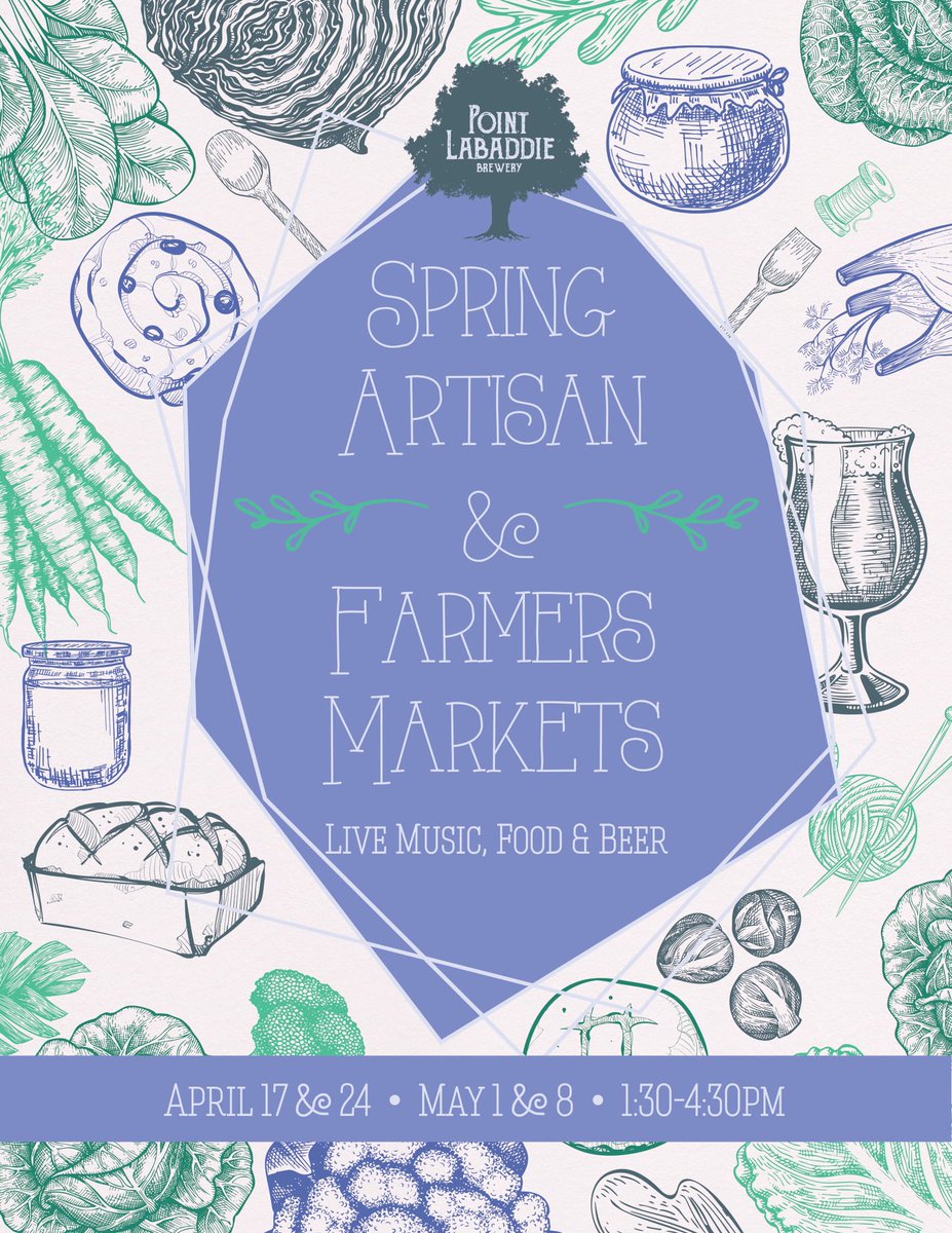 We're celebrating the arrival of Spring in the best way we know how: supporting local farmers &amp; artisans!
Join us and you'll find early spring produce, along with meat, eggs, honey &amp; many more local goods!
As always, there will be live music, food &amp; great beers for all to enjoy!