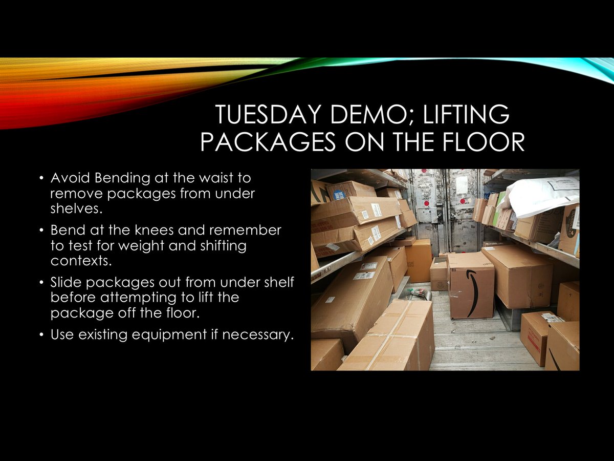 Doylestown Center Safety Committee (@centercommittee) on Twitter photo Tuesday Demo; Lifting packages from under shelves.
<a href="/FredCarr_ups/">Fred Carr</a> <a href="/joesavageups/">Joe Savage</a> @BarbaraRucker5 <a href="/UPSsafetyguy74/">Mike Hoff</a> <a href="/DempseyBarbara1/">Barbara Dempsey</a> <a href="/ChesapeakUPSers/">Chesapeake UPSers</a> <a href="/UPSers/">UPSers</a> Tuesday Demo; Lifting packages from under shelves.
<a href="/FredCarr_ups/">Fred Carr</a> <a href="/joesavageups/">Joe Savage</a> @BarbaraRucker5 <a href="/UPSsafetyguy74/">Mike Hoff</a> <a href="/DempseyBarbara1/">Barbara Dempsey</a> <a href="/ChesapeakUPSers/">Chesapeake UPSers</a> <a href="/UPSers/">UPSers</a>