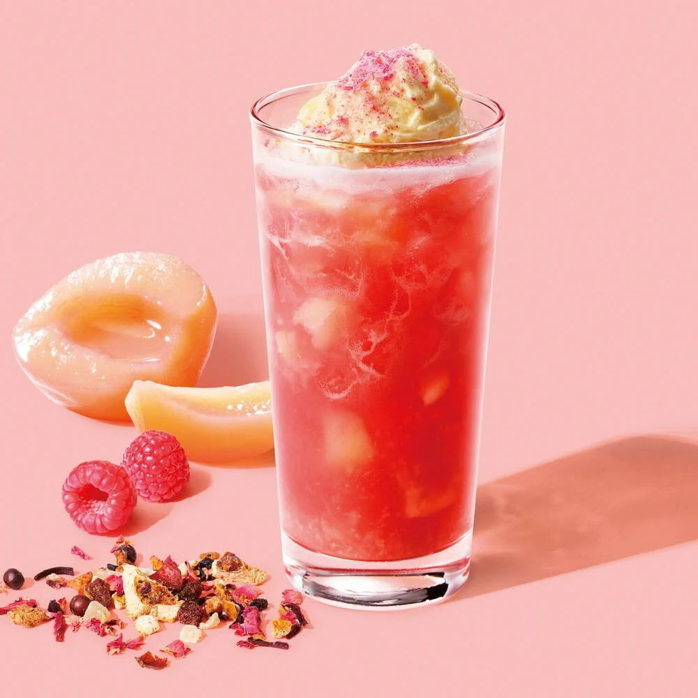スターバックス『sakura ピーチ&ラズベリーティーフラペチーノ』『sakura ピーチ&ラズベリーティー』が六本木ヒルズで限定販売！春らしいピンクが可愛い！！