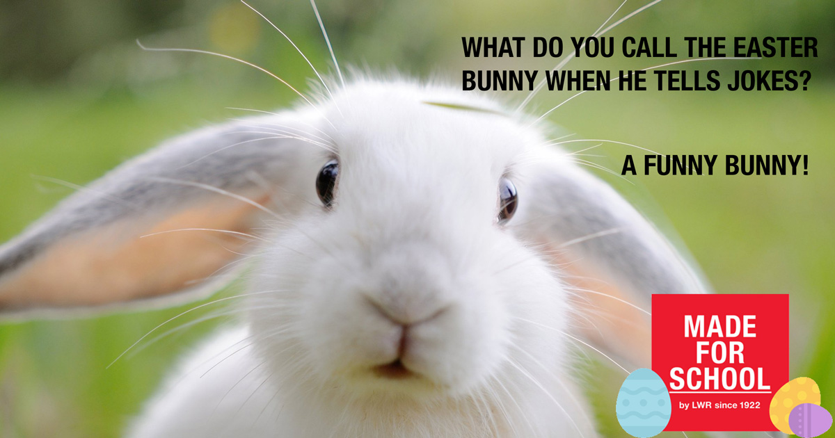 MadeForSchoolAU's tweet photo. Groan or giggle, today’s Bad Dad Joke is worthy of a share!https://t.co/JBQ3t0BoVL #BadDadJokes #EasterJokes #JokesForKids #MadeForSchool https://t.co/ABKbf7ToTz