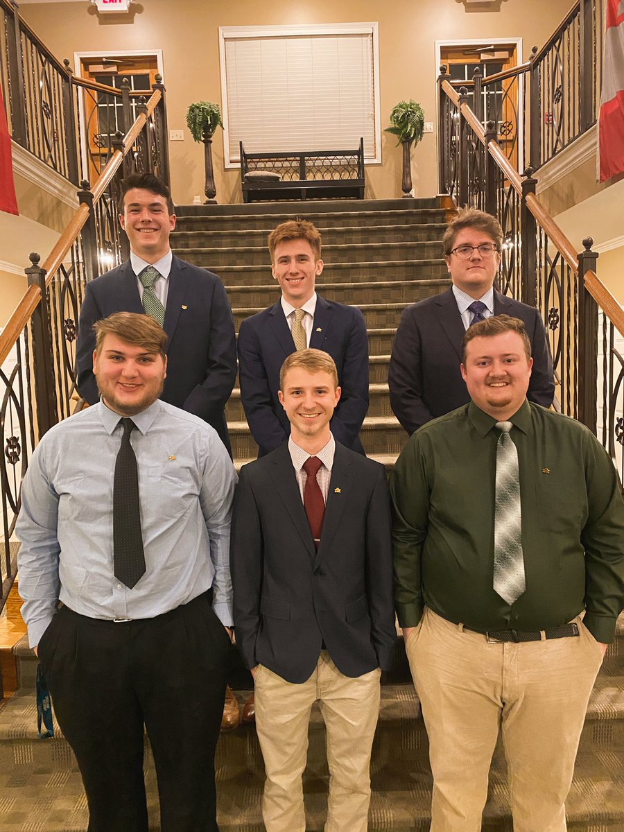 Tonight we elected our 2021-2022 executive board

Leading the pack we have Ryan Shurvington as President! 

Followed by Dillon Davis as Vice President 

Carson Siebert as Treasurer 

Blake Wilkinson as Secretary 

Kyle White as Inductor 

Dalton Sterbenz as Sentinel 

 #DamnProud