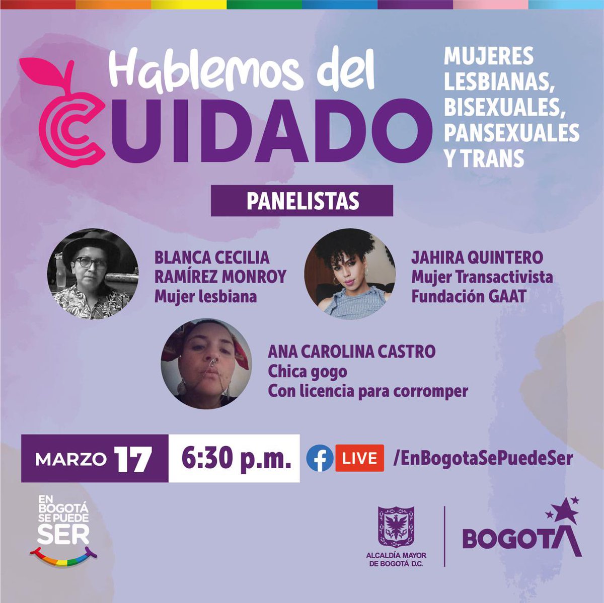 🏳️‍⚧️Este Miércoles Blanca Cecília, Jahira Quintero (@Jahiraquintero) y Ana Carolina nos contarán cómo viven las #Mujeres la Economía del Cuidado y cuáles son los retos

🔴#FacebookLive: de @SePuedeSer 6:30 p.m. 

 #HablemosDeCuidado #GAAT #FamiliaGAAT #Trans #TransColombia #Mujeres