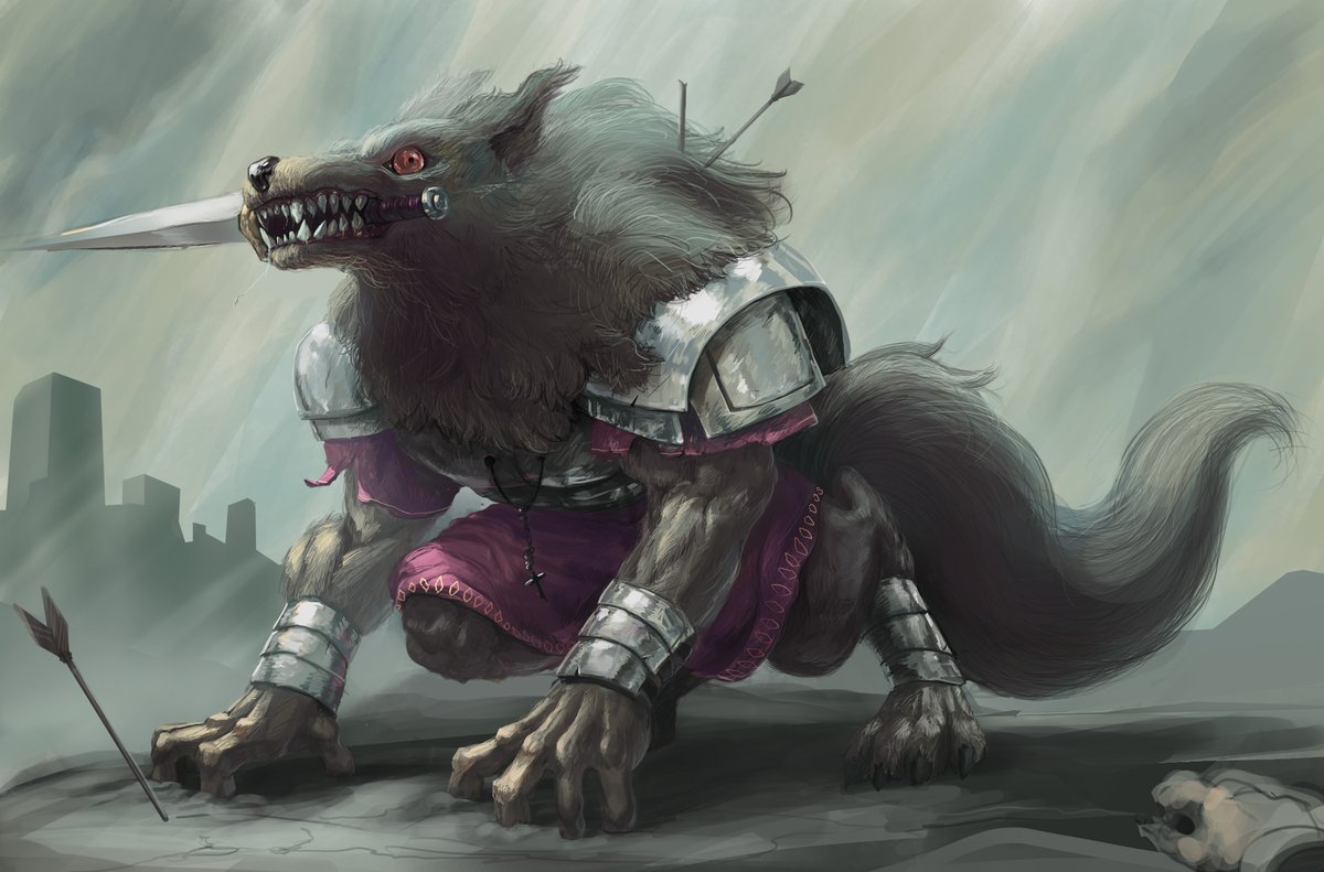 ZeroCartin's tweet image. Almost done. Still some ways to go on detailing, blocking some shapes, color correcting and smoothing things out. I'll be back at it tomorrow here :) twitch.tv/zerocartin 

#conceptart #illustration #characterdesign #wolf #werewolf #anime