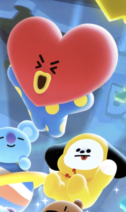 V Jimin Updates Bt21 Pop Star Game Has Officially Launched Quick Overview This Game Is Basically Like The Hello Bt21 And Puzzlestar Game But With More Fun Animation And Cute