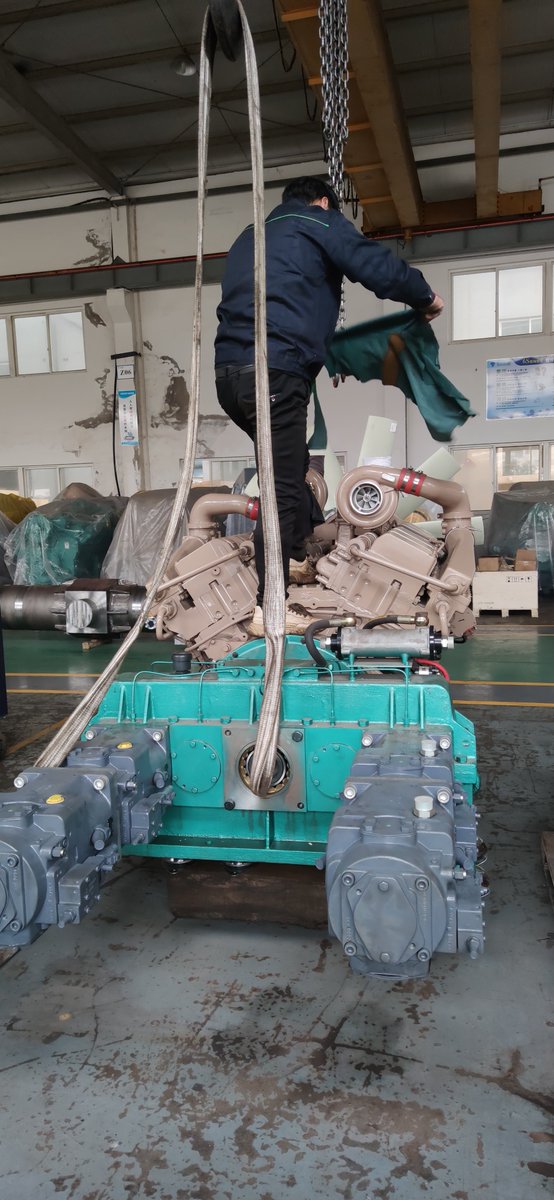 ZhejiangYongan's tweet image. The hydraulic power pack for hydraulic piling equipment, the default engine is Cummins and caterpillar.
#PileDrivingHammer #PilingHammer