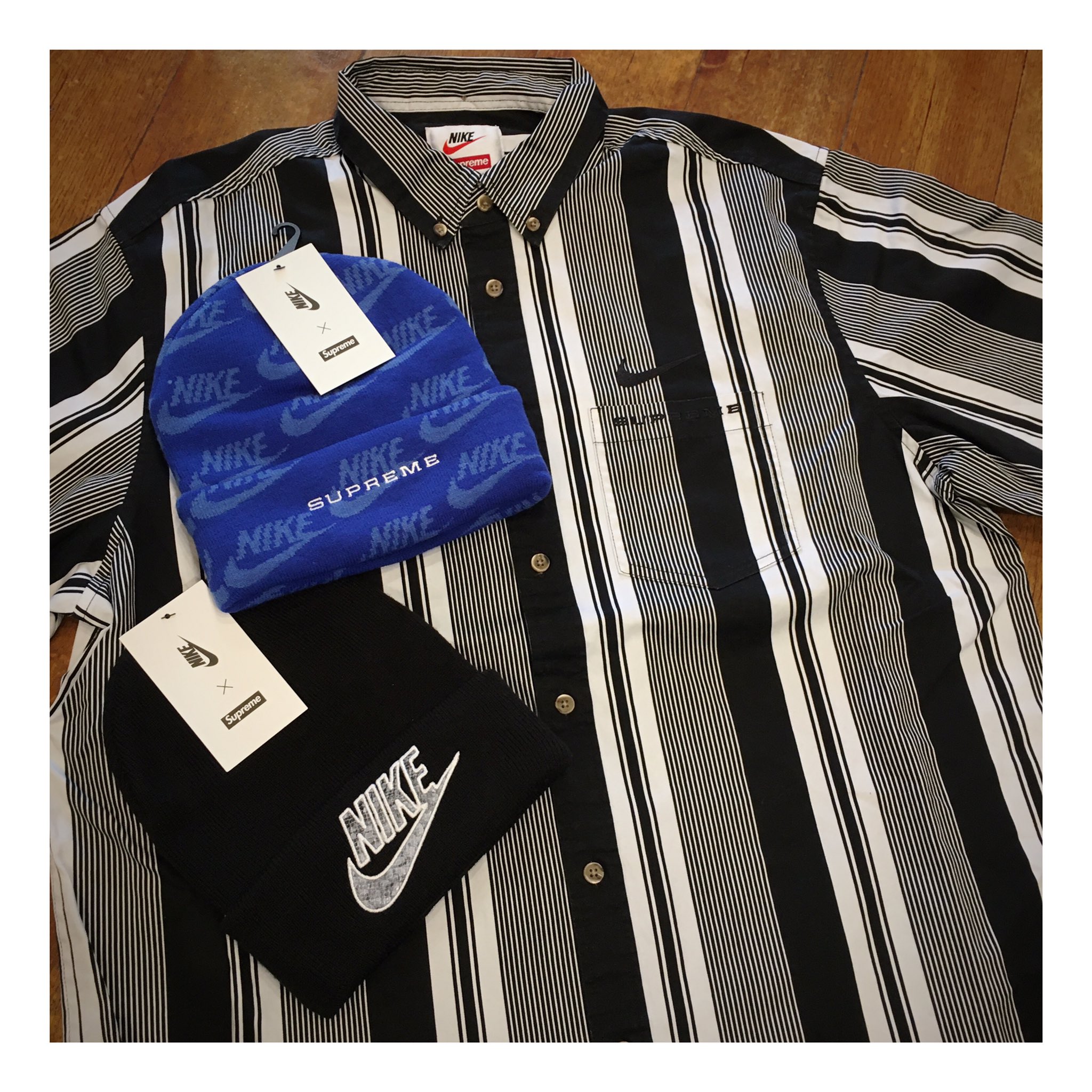 Gee Jee 盛岡 ジージーモリオカ 先日発売されて即完売だったsupreme Nikeのcotton Twill Shirt Mサイズ とbeanieが各種新品入荷です 買い逃していた方はこの機会に是非 Supreme Nike 盛岡ブランド買取 T Co Jjghsan3rf Twitter