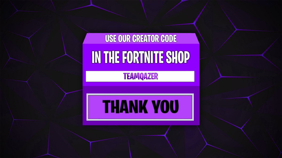 teamqazer's tweet photo. USE CREATOR CODE: TeamQazer 💜
to support us and help us make more content for you guys! #QZRonTop https://t.co/fXHu9JA0qg