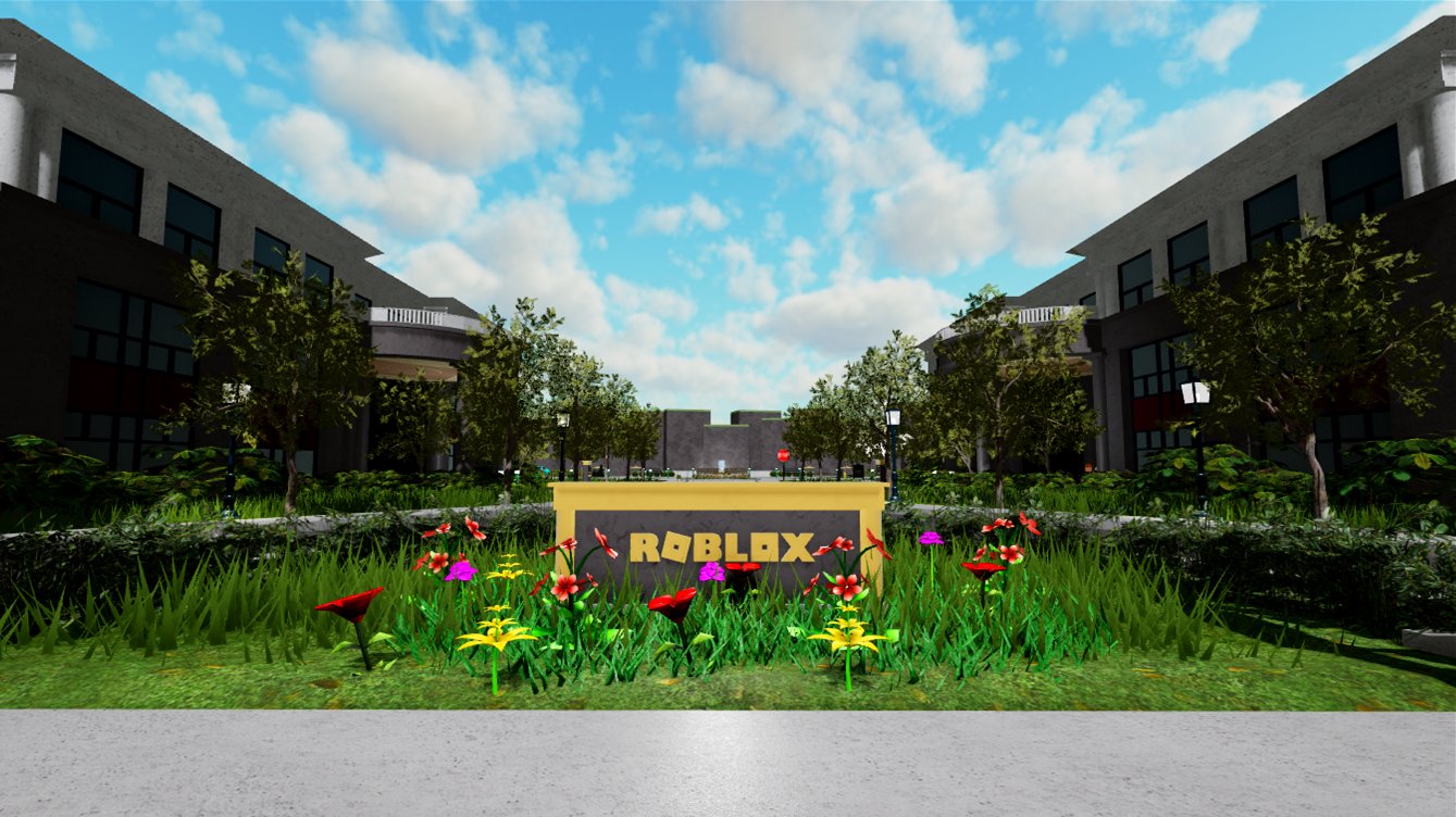 Where is the entrance to Roblox's headquarters and what does it