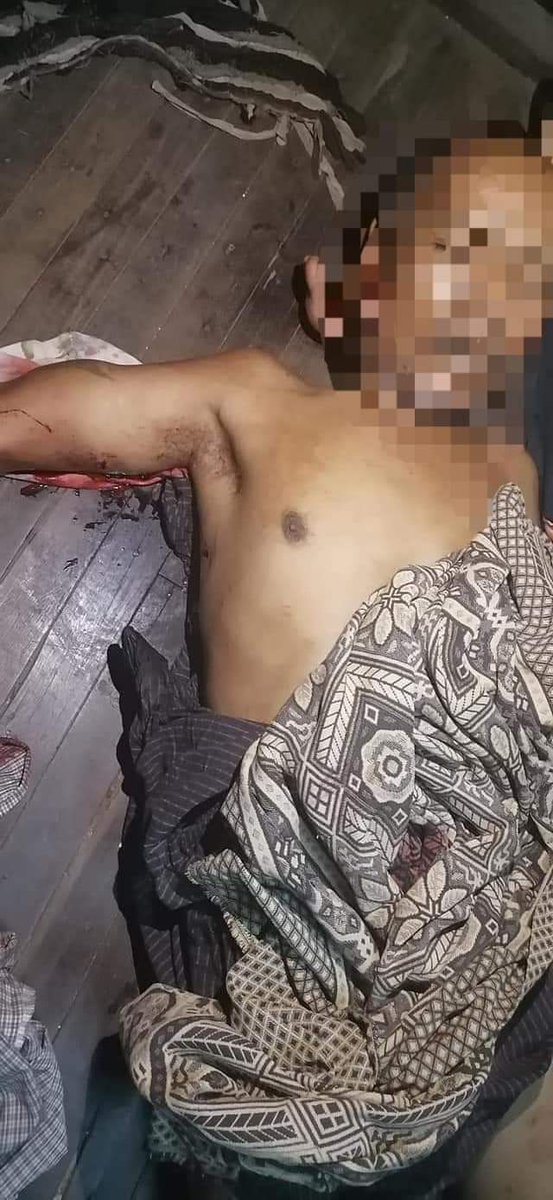 Last night around 11PM/15.3.21, the military terrorists entered the ward of south Dagon and made shooting surroundings causing one man dead and injured 3 people. 
NEWS SUPPRESSION
#WhatsHappeninglnMyanmar 
#Mar16Coup