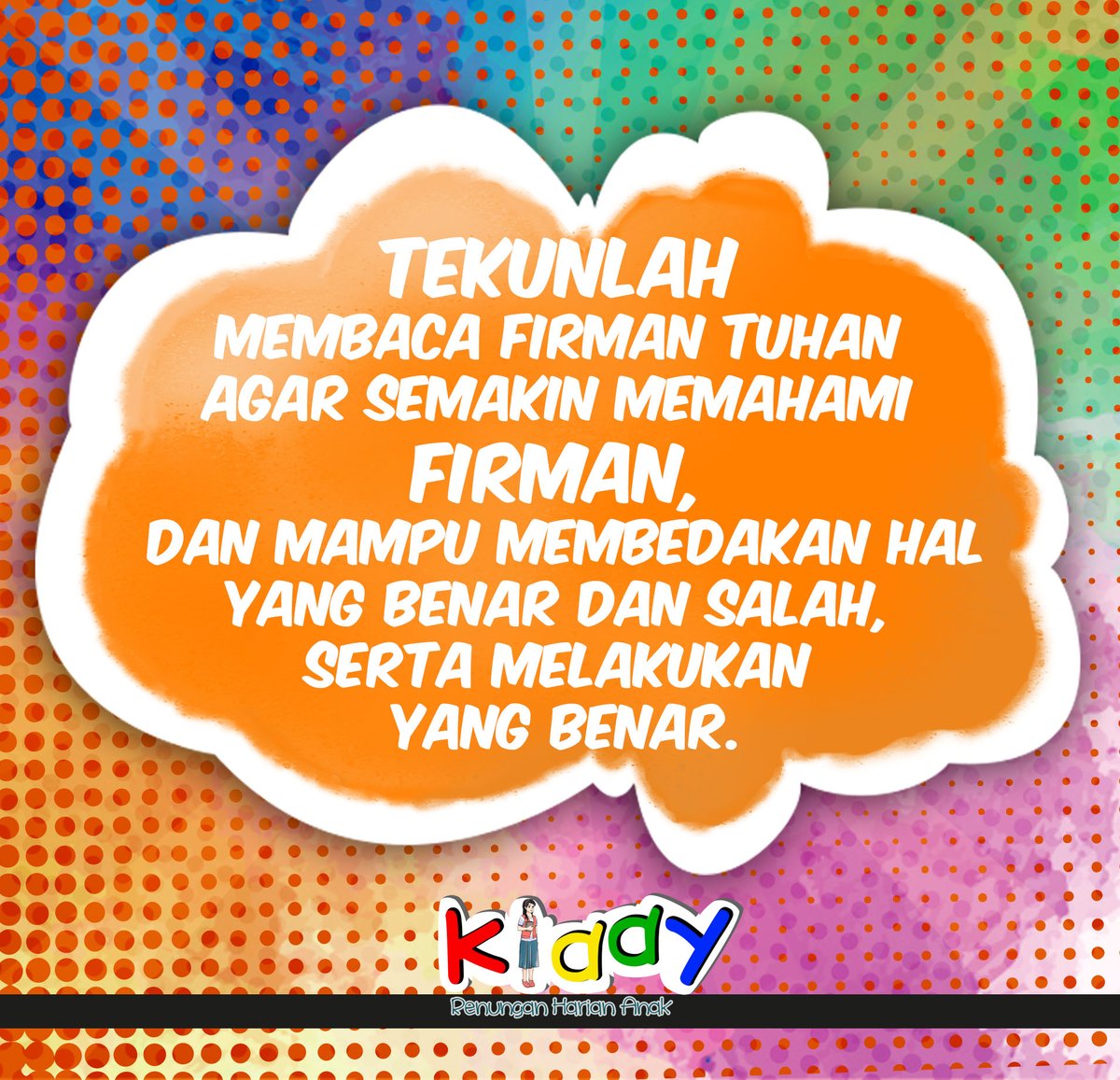 Ayah dan ibu, mari dampingi adik-adik membaca renungan untuk hari ini bersama Renungan Kiddy ykb-wasiat.org/2021/03/16/mem…

#RenunganAnak #Kiddy #RenunganKiddy #SekolahMinggu #firmanTuhan #ykbmediaministry #ykbmediasinodegki #MemilihYangSalah #Amos5
<a href="/Arliyanus/">Arliyanus</a> <a href="/ykbmedia/">YKB</a>