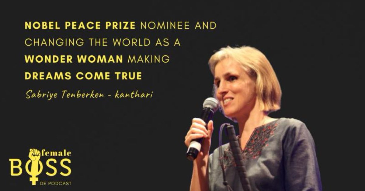 Female Boss is a podcast for women with ambition. 
This week, Amanda Bakker interviewed Sabriye Tenberken, co-founder of Braille Without Borders and kanthari. 
listen on: 
femaleboss.nl/episode/s02e06…