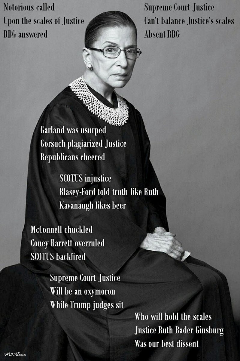 WillMonox's tweet photo. #RBG #HappyBirthdayRBG #NotoriousRBG #RuthBaderGinsburg #SCOTUS #RuthTruth #SaveSCOTUS #VoteBlue ⚖️ https://t.co/96RXSts6P3