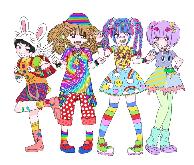 めちゃくちゃ頑張って
原宿系ファッション全ジャンルの
イラストを描いたよ〜???

ロリータ?ゴシック?デコラ?サイバー?フェアリー?森ガール?などなど全23種類

詳しい解説はぜひ記事を読んでおくれ❣️
?
https://t.co/SMFRg0gKWg 