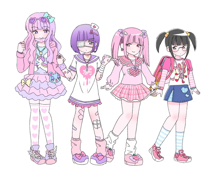 めちゃくちゃ頑張って
原宿系ファッション全ジャンルの
イラストを描いたよ〜???

ロリータ?ゴシック?デコラ?サイバー?フェアリー?森ガール?などなど全23種類

詳しい解説はぜひ記事を読んでおくれ❣️
?
https://t.co/SMFRg0gKWg 
