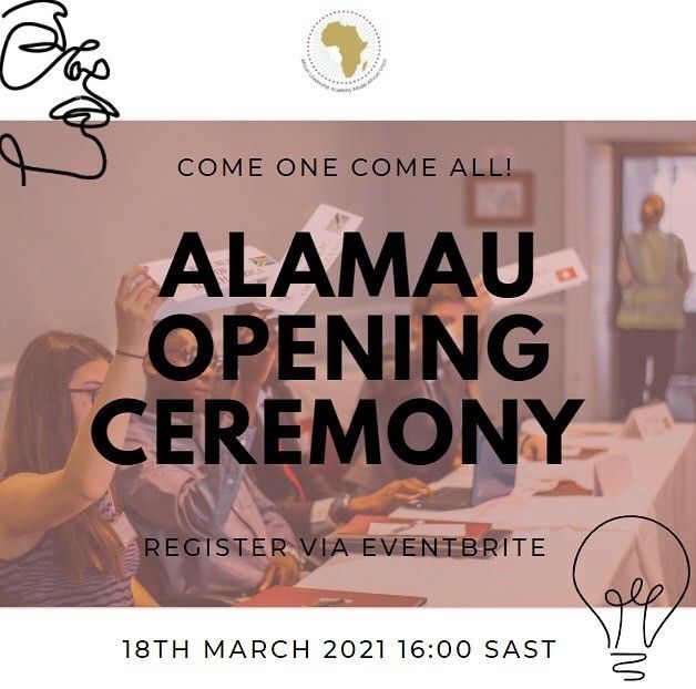 ALAcademy's tweet photo. Join us this Thursday at 16:00 SAST for the first ever ALAMAU virtual Opening Ceremony! Register using this link: https://t.co/VZleipxHFs. #alamau #alamau2021 #mau #openceremony #virtualconference #comeandenjoy https://t.co/DT8AV6p1cI