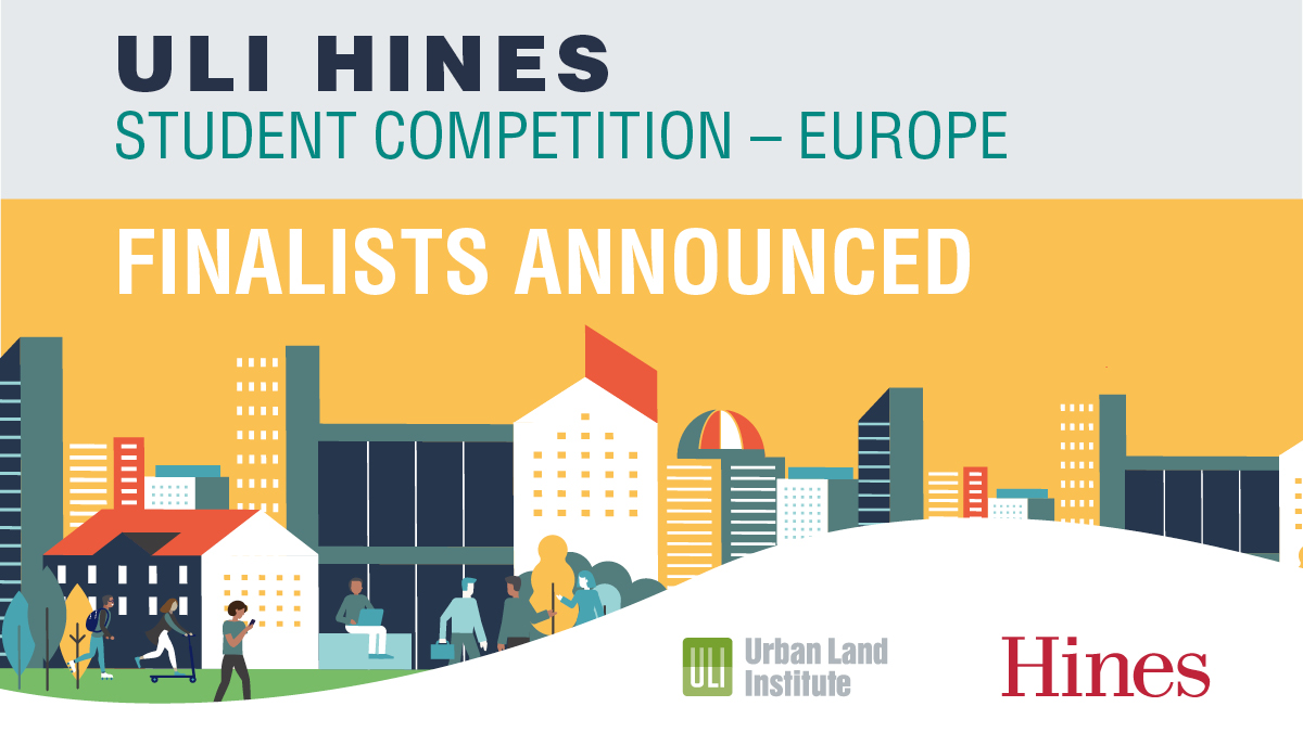 Eight finalists have been announced for the 2021 <a href="/UrbanLandInst/">Urban Land Institute</a> <a href="/Hines/">Hines</a> Student Competition – Europe, which takes place on 21st April 2021.

Read the press release featuring the finalists and comments from Lars Huber and <a href="/lisette_doorn/">Lisette van Doorn</a>, here: europe.uli.org/finalists-anno…