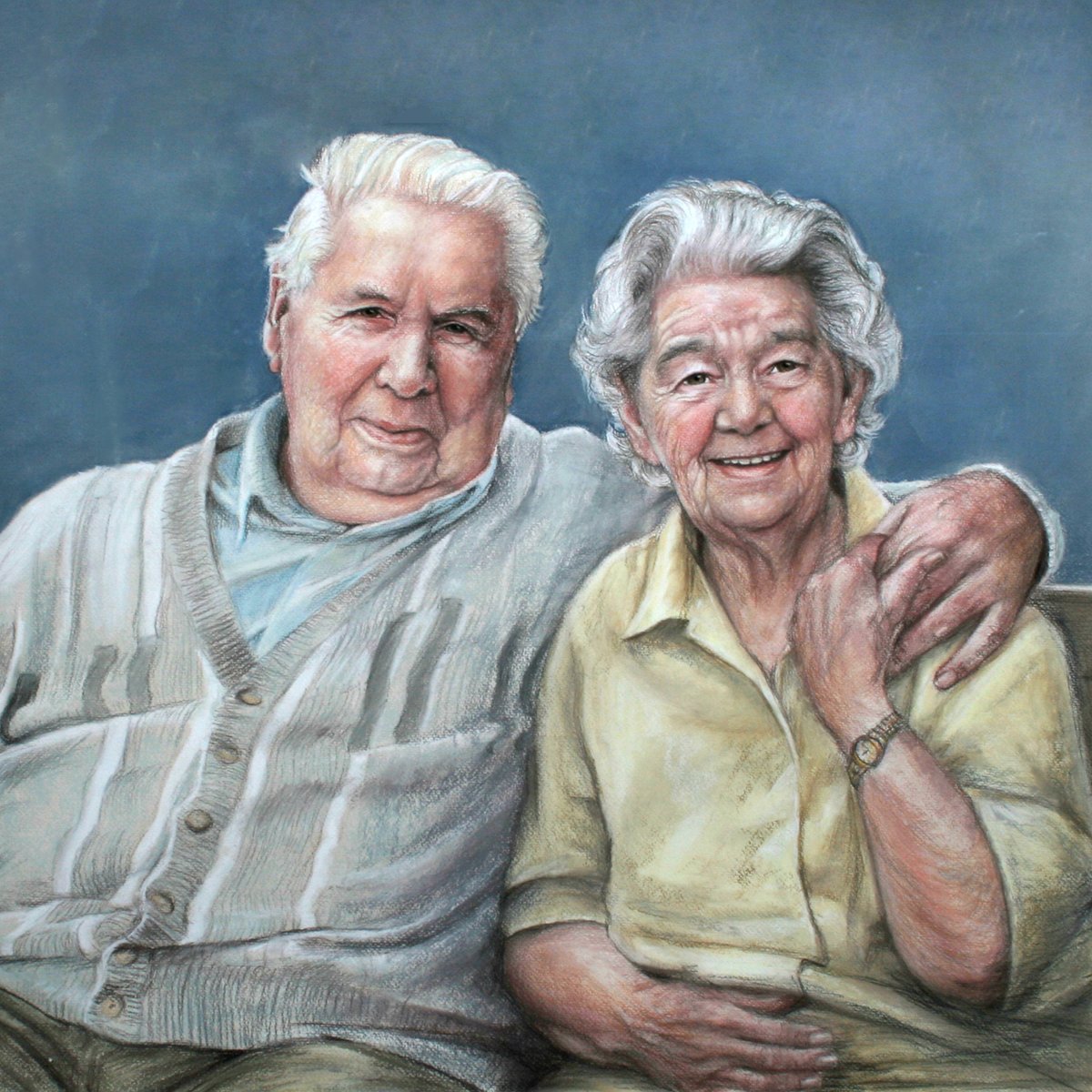 What a wonderful profession I have, to be able to immortalize loved ones. These types of portraits are often of unprecedented value to the legacy of families. 2005 100x100cm.