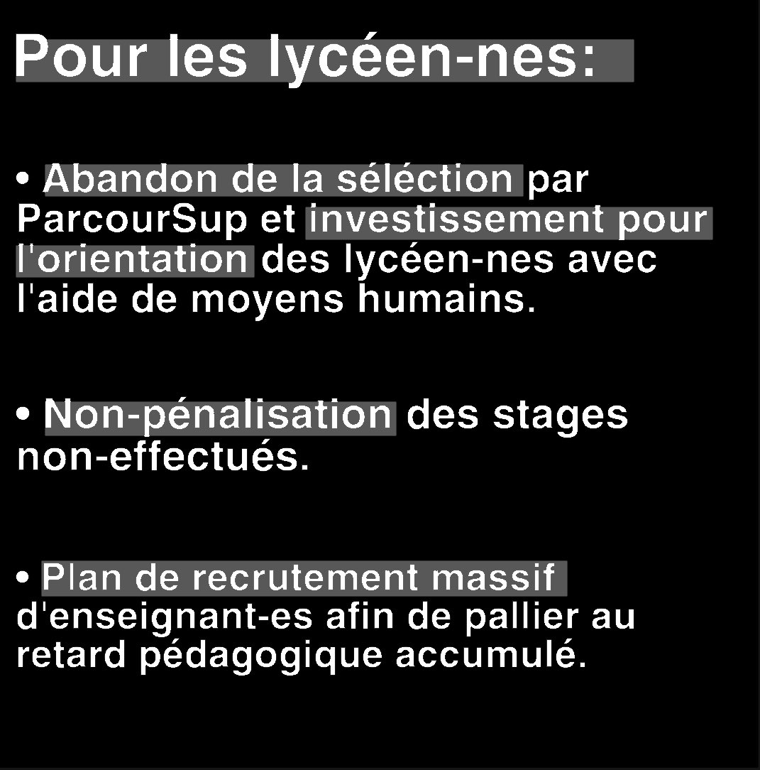 UNEF's tweet photo. ◾Aujourd'hui #16mars on se mobilise partout en France !
✊ Tou·te·s ensemble pour défendre notre avenir !
⚠️ Les étudiant·e·s meurent de faim et d’angoisse, pendant que notre @gouvernementFR pense à nous.
#GénérationSacrifiée
👉Nous rappelons ici quelques revendications :
🔰🔰🔰 https://t.co/oDYNaoCq3s