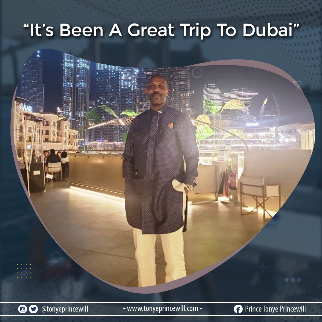 TonyePrincewill's tweet photo. It's been a great trip, filled with developments, a new business, a new movie and a brand new partnership. Do stay tuned!
#TonyePrincewill #TPTravels #Dubai #BlessedToBlessOthers https://t.co/JkKOpwNjeV