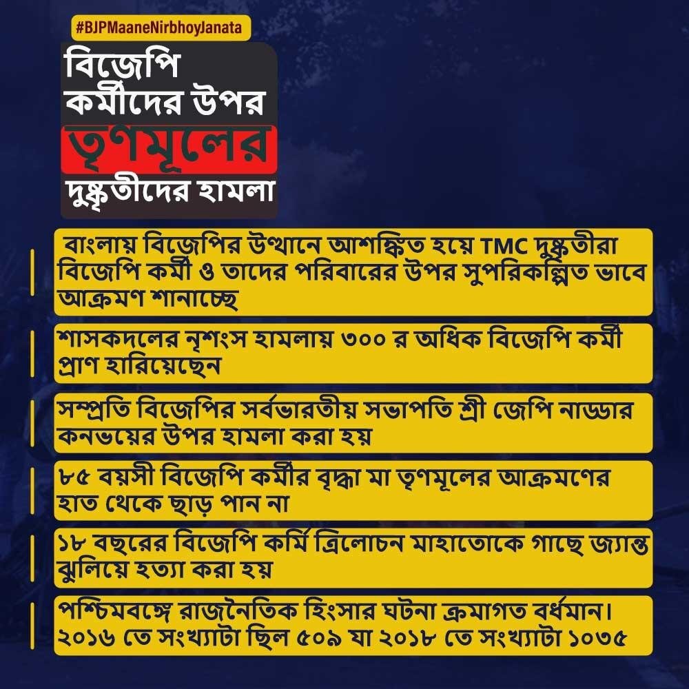 Rising attacks under TMC