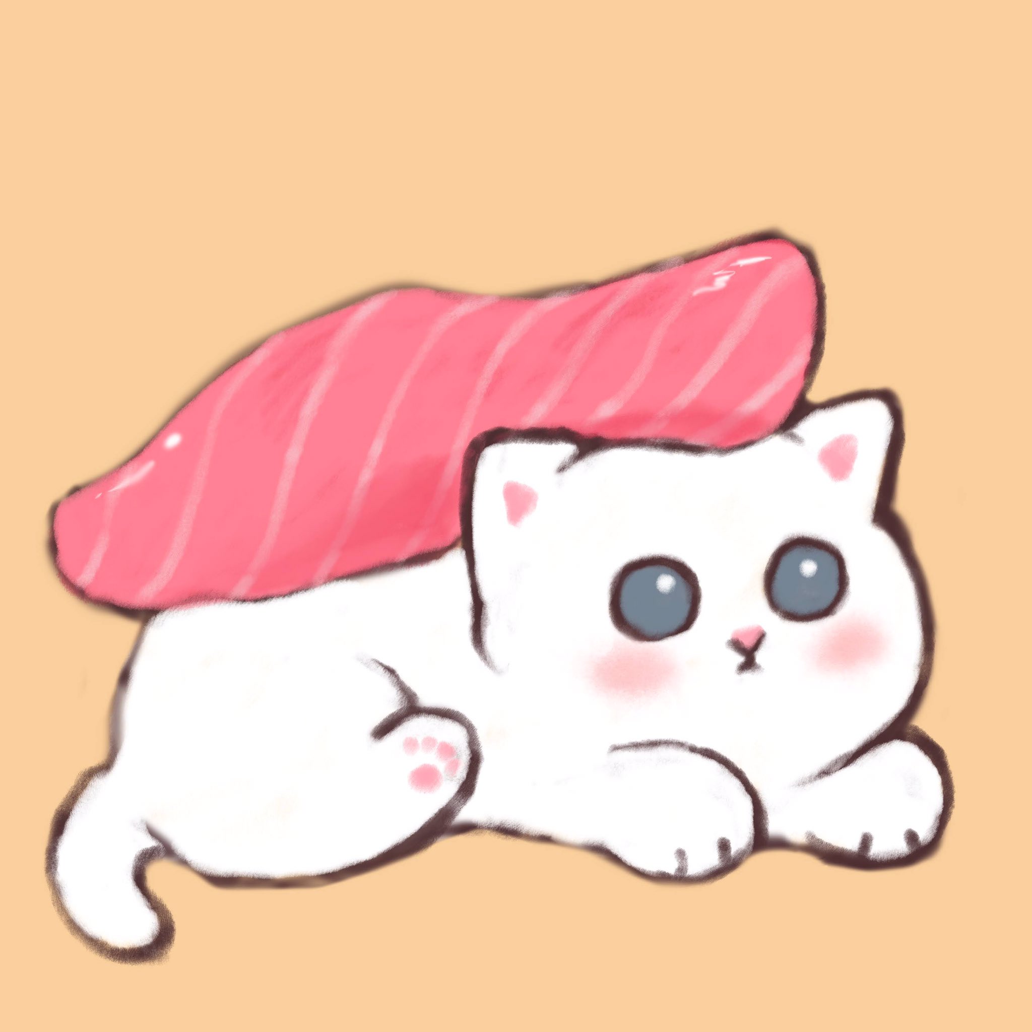 やまだ さちこ A Twitter トロの日 白猫ちゃん ついにシャリデビューです トロの日 猫好きさんと繋がりたい イラスト 白猫 寿司 絵描きさんと繋がりたい T Co Xx2uy6wwug Twitter
