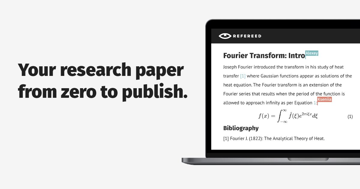 We have launched the new website showcasing some of the features of our word editor. Now you can also demo Refereed without registration. Check it out and let us know what you think. 👇 #ScienceTwitter #AcWri 
bit.ly/3culSPk