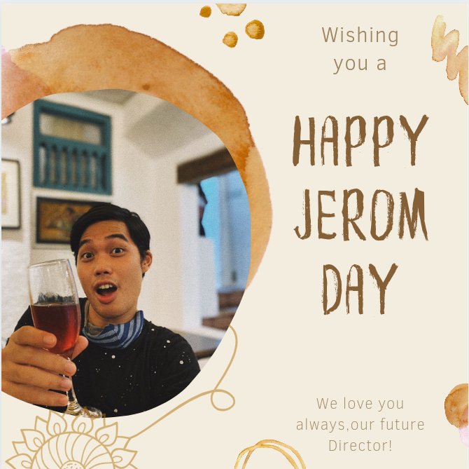 Maligayang Kaarawan aming Tinatangi! Hindi 'man kami aktibo, pero palagi mong tatandaan na narito lamang kami para suportahan ka. Mahal ka namin palagi! 

<a href="/diyerom/">jrm °^°</a> 💛