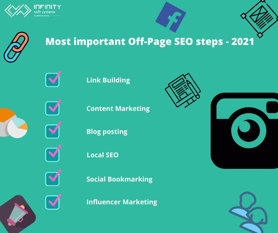 InfinitySoftSy1's tweet photo. Most important Off-page SEO steps to be followed by a Digital Marketer in 2021
#InfinitySoftSystems #DigitalMarketing #OffpageSEO #SEO #SMM #Socialmediamarketing #techcompany #SEOtrends #searchengineoptimization #startup #SEM #marketing https://t.co/TlS7L62DGI