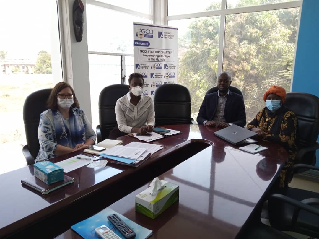 New @KASonline Resident Representative visit to #KerrJula to discuss activities for collaboration this year (2021). Konrad have been a key partner of the #GCCI in supporting #Startup business #activities in The Gambia🇬🇲