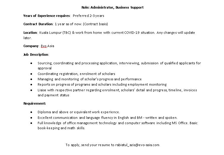 Job Vacancy for admin.

Please help to share and RT

<a href="/MauKerjaMY/">Maukerja</a> <a href="/Twt_MKHcareer/">MKH Job Career</a> <a href="/kerjakosongla/">Kerja Kosong La</a> <a href="/worknco/">Work&Co® #ResumeMurah</a> <a href="/JobVacanciesMY/">JOB VACANCY M’sia</a> <a href="/infokerjaya/">info kerjaya</a> <a href="/haikerja/">Jawatan Kosong</a> <a href="/JobStreetMY/">Jobstreet Malaysia</a> @kerjakosong123