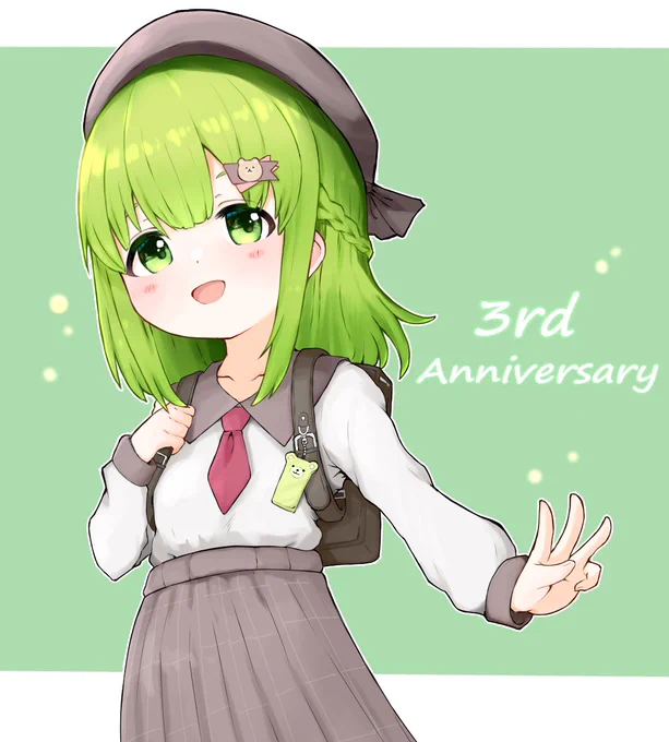 3周年おめでとう! いぇい! #森中びじゅつかん 