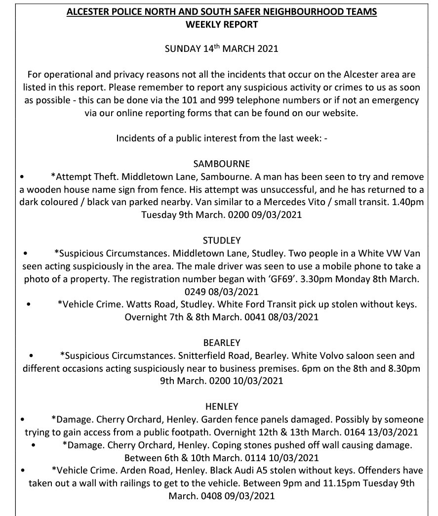 Alcester SNTs tweet media