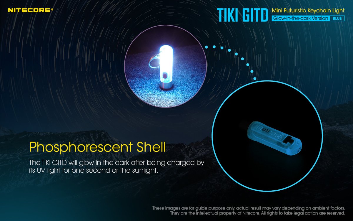 Queena15222428's tweet image. TIKI GITD BLUE, the Glow-in-the-dark Mini Futuristic Keychain Light is Released with a New Color Option!!! Do you like it🤗
#nitecoreflahslight #nitecorecharger #keychainlight