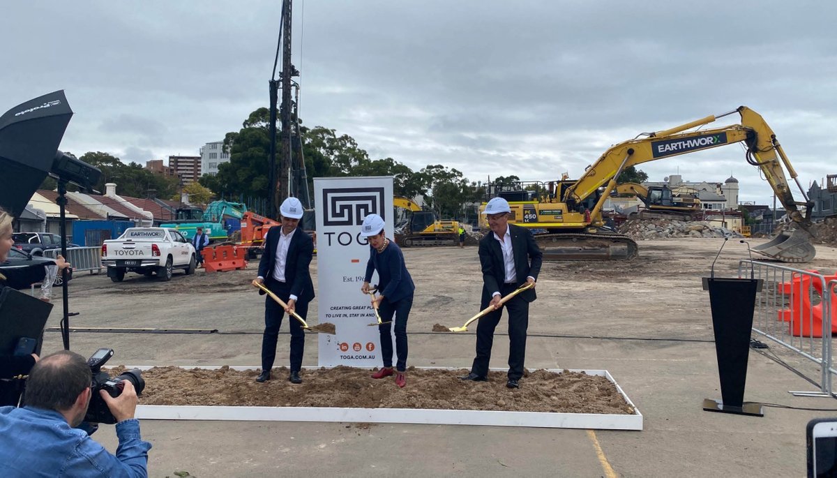 Ethos_Urban's tweet image. Construction has commenced for Surry Hills Village! Ethos Urban were delighted to attended today’s ground breaking ceremony with Clover Moore for TOGA. Ethos Urban has provided planning services since the inception of the project.